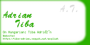 adrian tiba business card